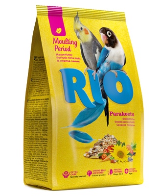 Рио корм д/средних попугаев в период линьки 500 г