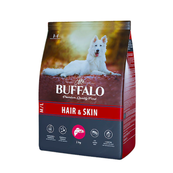 Mr.Buffalo HAIR & SKIN CARE 2кг (лосось) д/собак средних и крупных пород