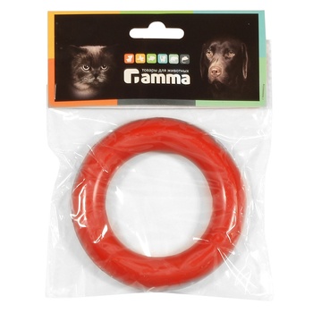 Игрушка для собак из резины "Кольцо малое", Гамма