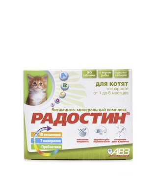 Радостин добавка витаминно-минеральная для кастрированных котов, 90 табл.