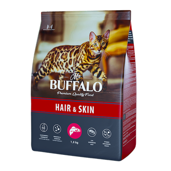 Mr.Buffalo ADULT HAIR & SKIN 1,8кг (лосось) д/кошек