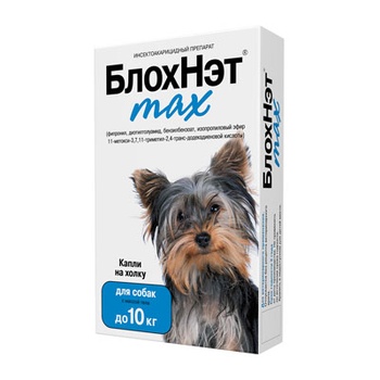 БлохНэт® max для собак с массой тела до 10 кг (флакон 1 мл)
