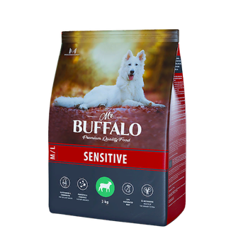 Mr.Buffalo SENSITIVE 2кг (ягненок) д/собак средних и крупных пород