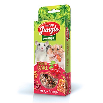 Happy Jungle Престиж Корзинки для грызунов мед+ягоды, 3 шт.