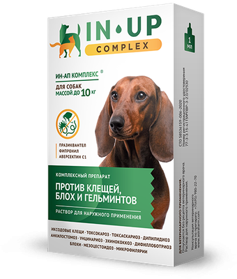 ИН-АП комплекс для собак массой до 10 кг  (флакон 1 мл)