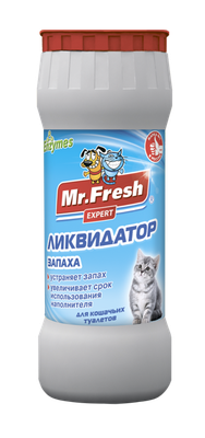 Ликвидатор запаха 2в1 Mr.Fresh Expert для кошачьих туалетов, порошок, 500 г