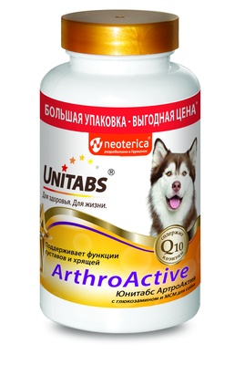 UT ArthroАctive с Q10 для собак 200 таб.