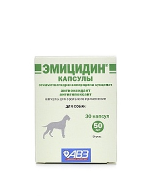 ЭМИЦИДИН, антиоксидантный препарат в капсулах, 50 мг/упак.