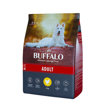 Mr.Buffalo ADULT M/L 2кг (курица) д/собак средних и крупных пород