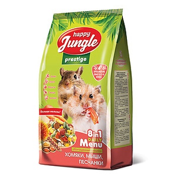 Happy Jungle Престиж Корм для хомяков, мышей, песчанок; 500 гр
