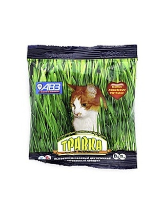 ТРАВКА для кошек, смесь семян злаковых трав, 30 г/пак.
