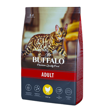 Mr.Buffalo ADULT 0,4кг (курица) д/кошек