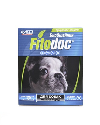 FITODOC ошейник репеллентный био для собак мелких пород  35 см, защита от блохдо 3-х месяцев, от клещей до 5 недель